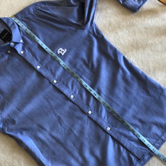 Barney Cool blue chambray shirt with B monogram - Picture 5 of 10